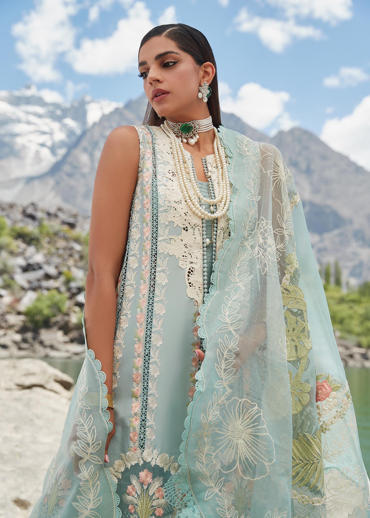 CRIMSON LUXE LAWN Chikkankari Affair - D2 A Stitched