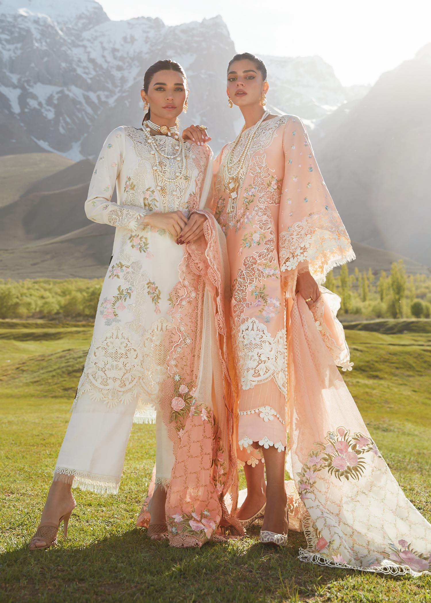 CRIMSON LUXE LAWN Summer in the Meadows - D1 B Stitched