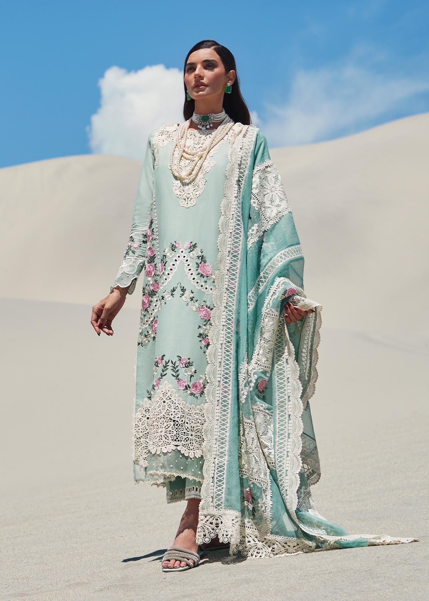 CRIMSON LUXE LAWN Serendipity - D3 B Stitched