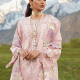 CRIMSON LUXE LAWN Pleated Perfection - D4 B STITCHED