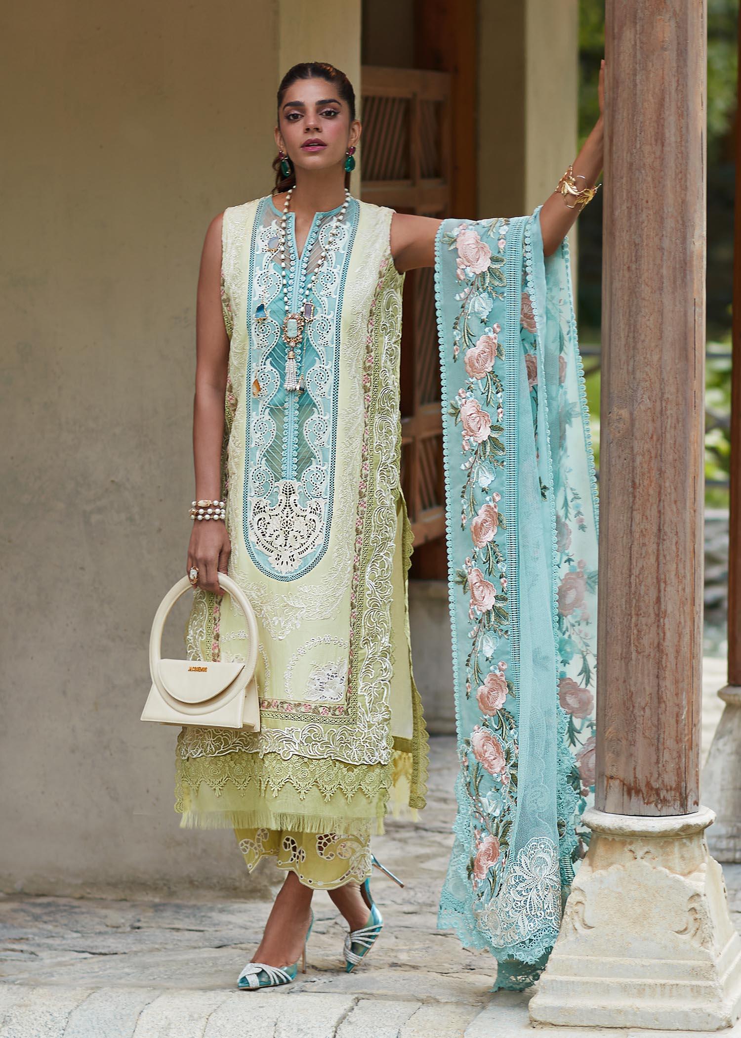 CRIMSON LUXE LAWN Mountain Love - D6 A STITCHED