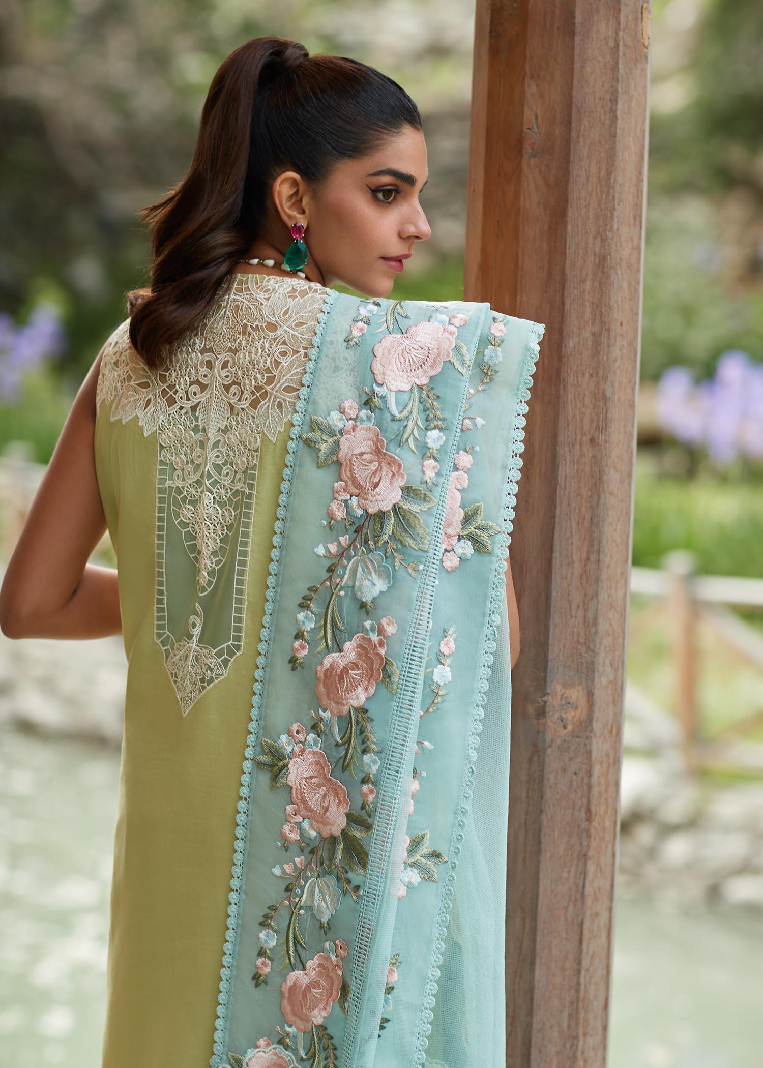 CRIMSON LUXE LAWN Mountain Love - D6 A STITCHED