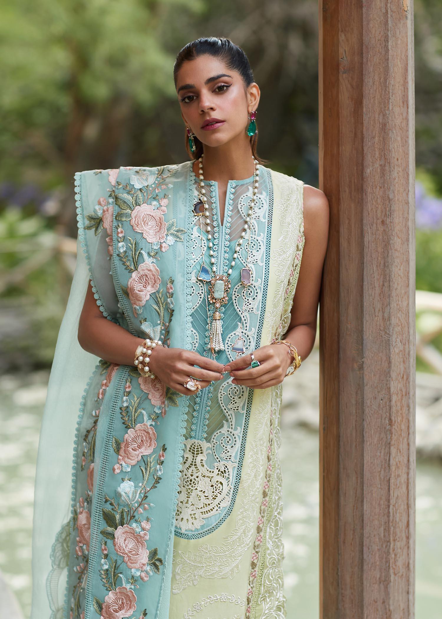 CRIMSON LUXE LAWN Mountain Love - D6 A STITCHED