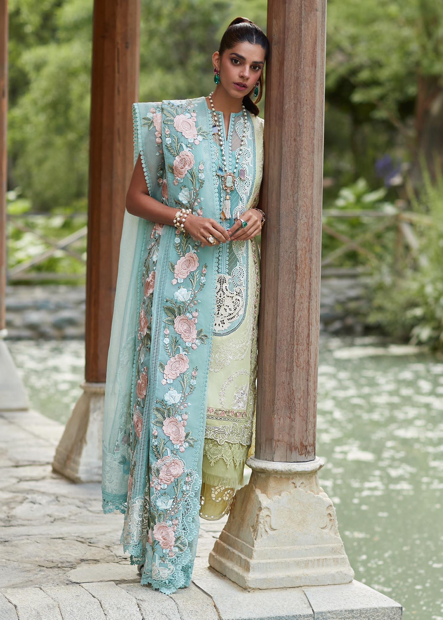 CRIMSON LUXE LAWN Mountain Love - D6 A STITCHED