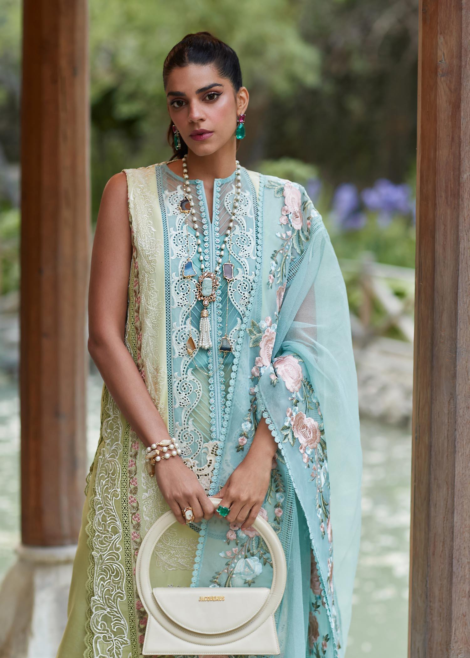 CRIMSON LUXE LAWN Mountain Love - D6 A STITCHED
