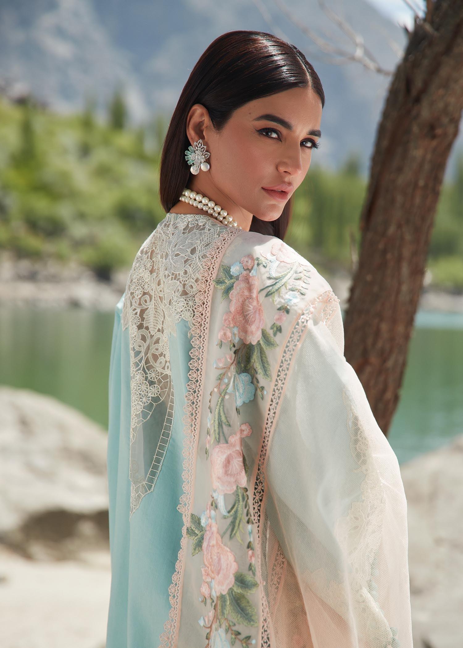 CRIMSON LUXE LAWN Mountain Love - D6 B STITCHED