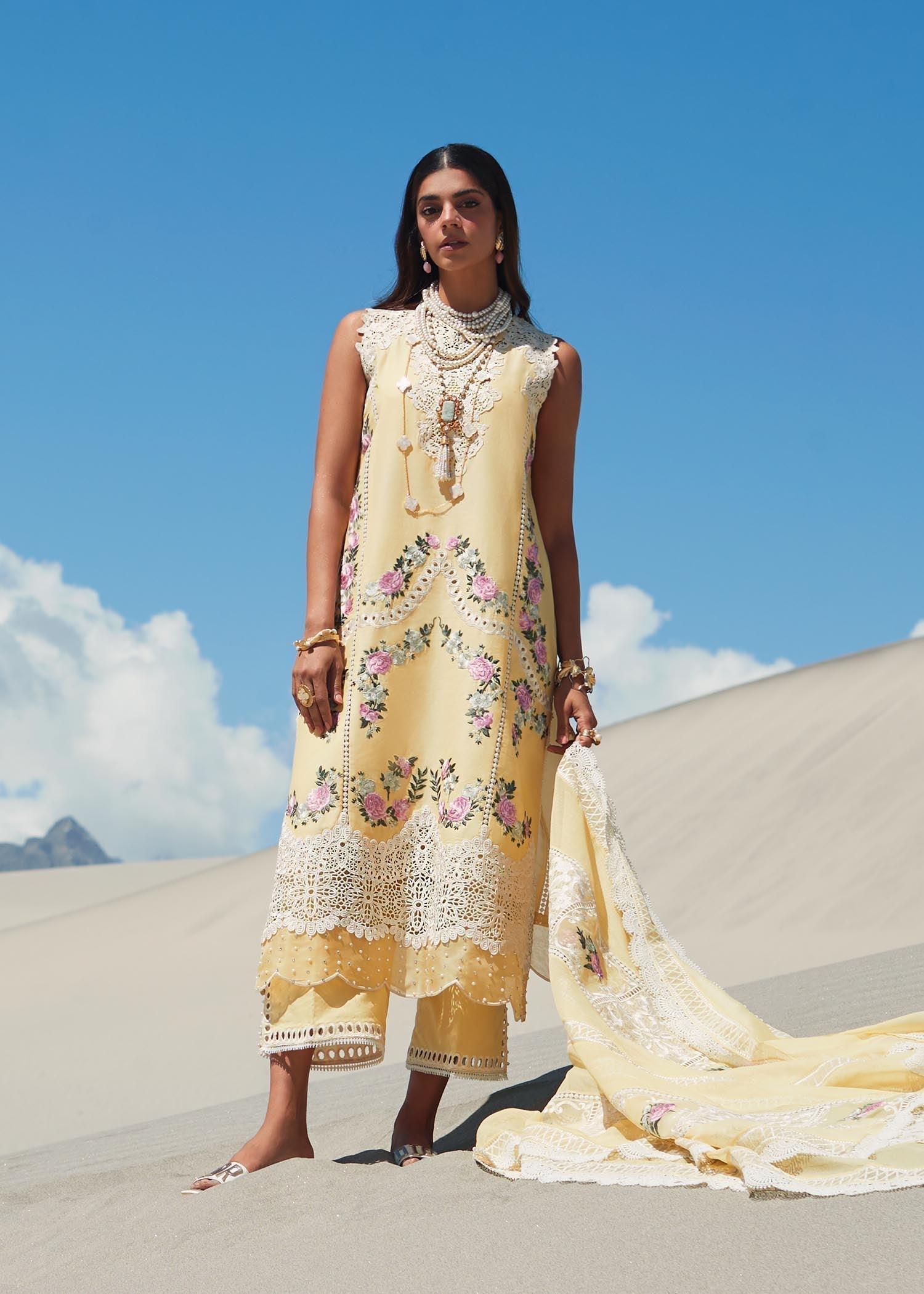 CRIMSON LUXE LAWN Serendipity - D3 A Stitched