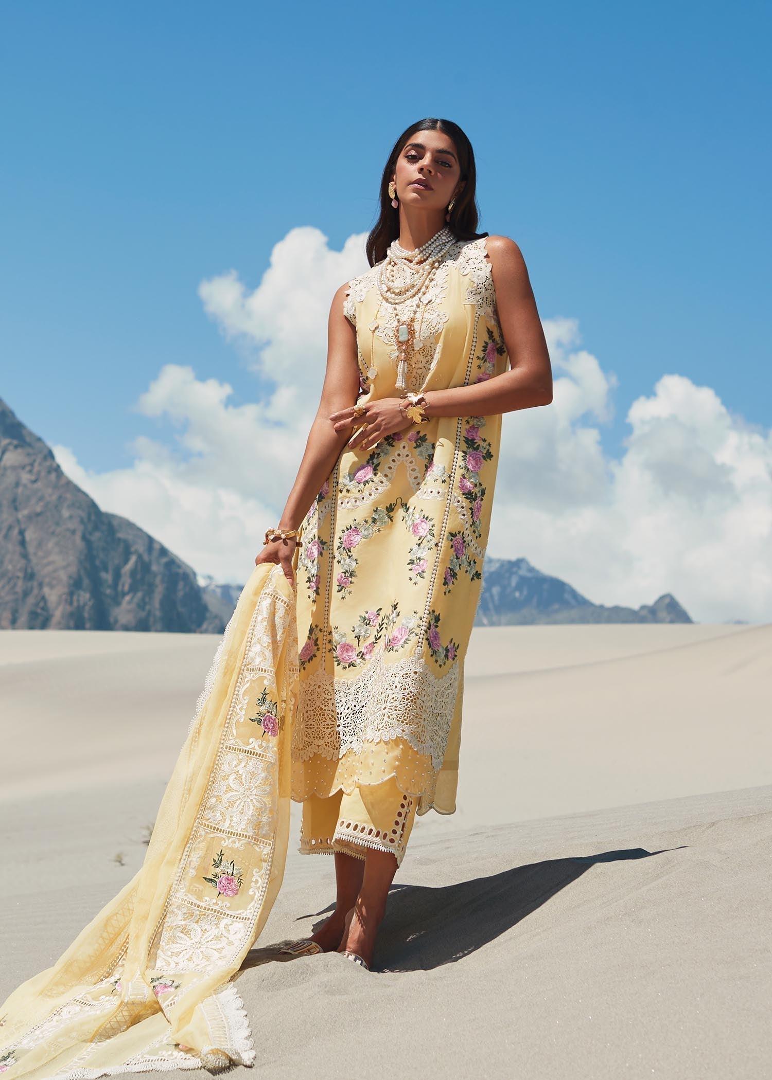 CRIMSON LUXE LAWN Serendipity - D3 A Stitched