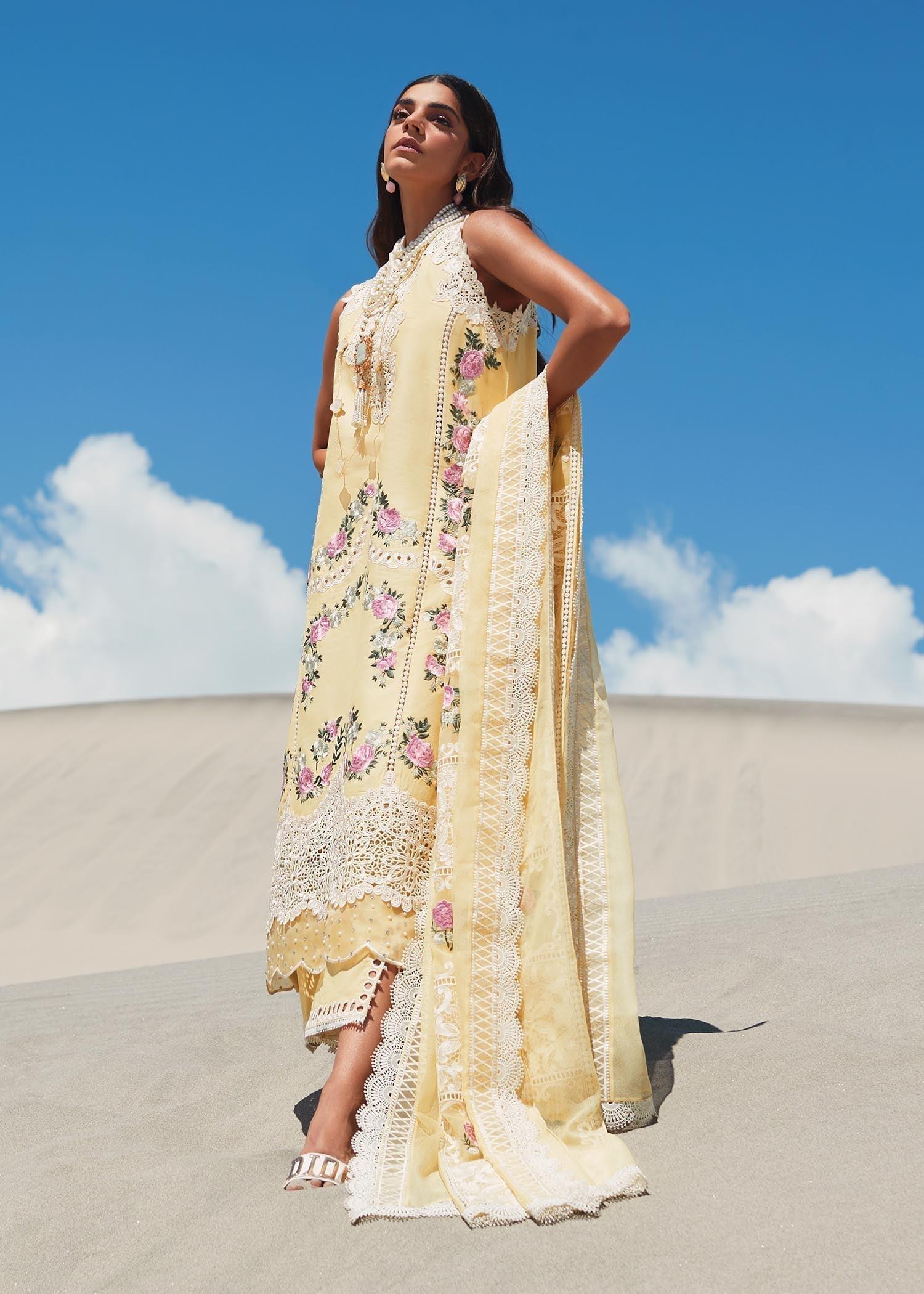 CRIMSON LUXE LAWN Serendipity - D3 A Stitched