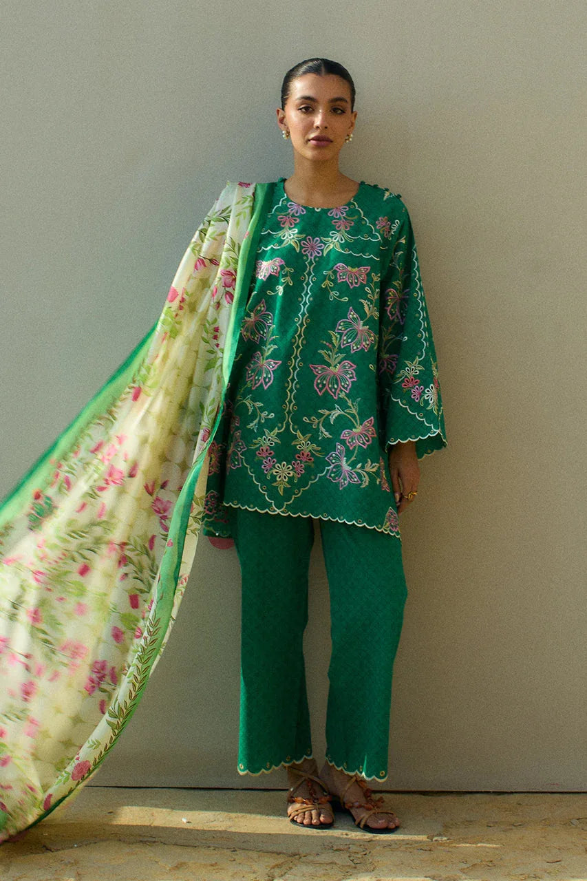 Sania Maskatiya | Luxury Lawn 25 | Jehan (B) - Rang-e-Khaas
