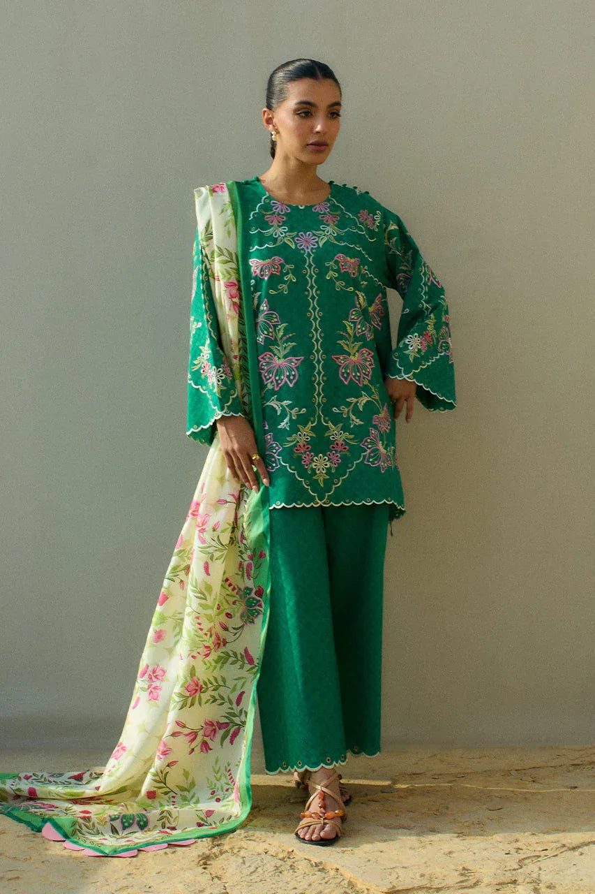 Sania Maskatiya | Luxury Lawn 25 | Jehan (B) - Rang-e-Khaas