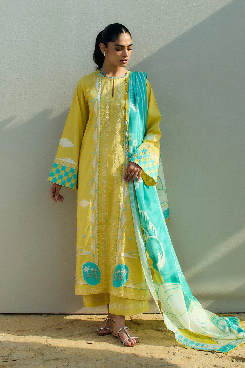 Sania Maskatiya | Luxury Lawn 25 | Vivi (A) - Rang-e-Khaas
