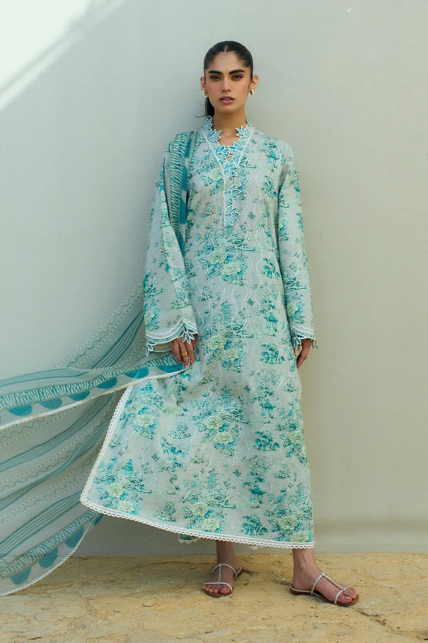 Sania Maskatiya | Luxury Lawn 25 | Myra (A) - Rang-e-Khaas