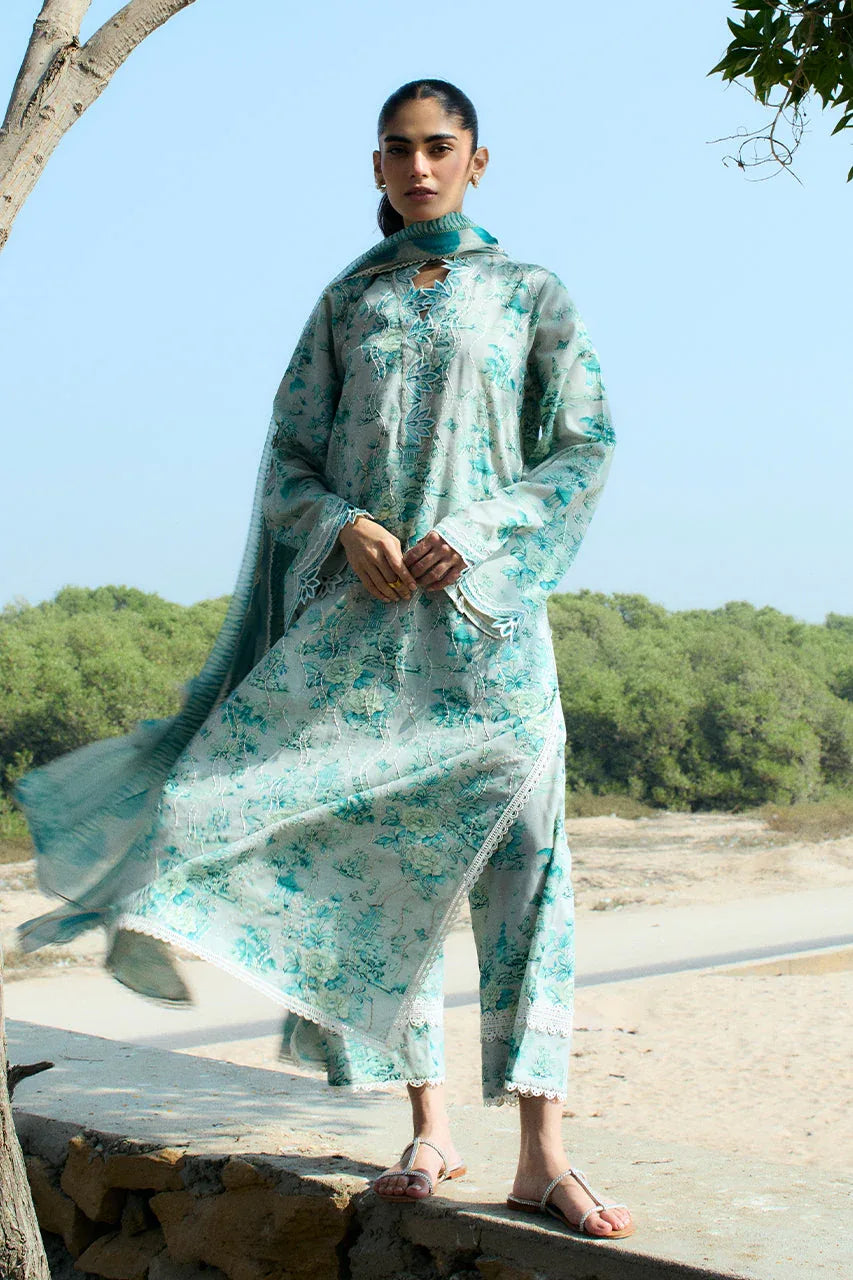 Sania Maskatiya | Luxury Lawn 25 | Myra (A) - Rang-e-Khaas