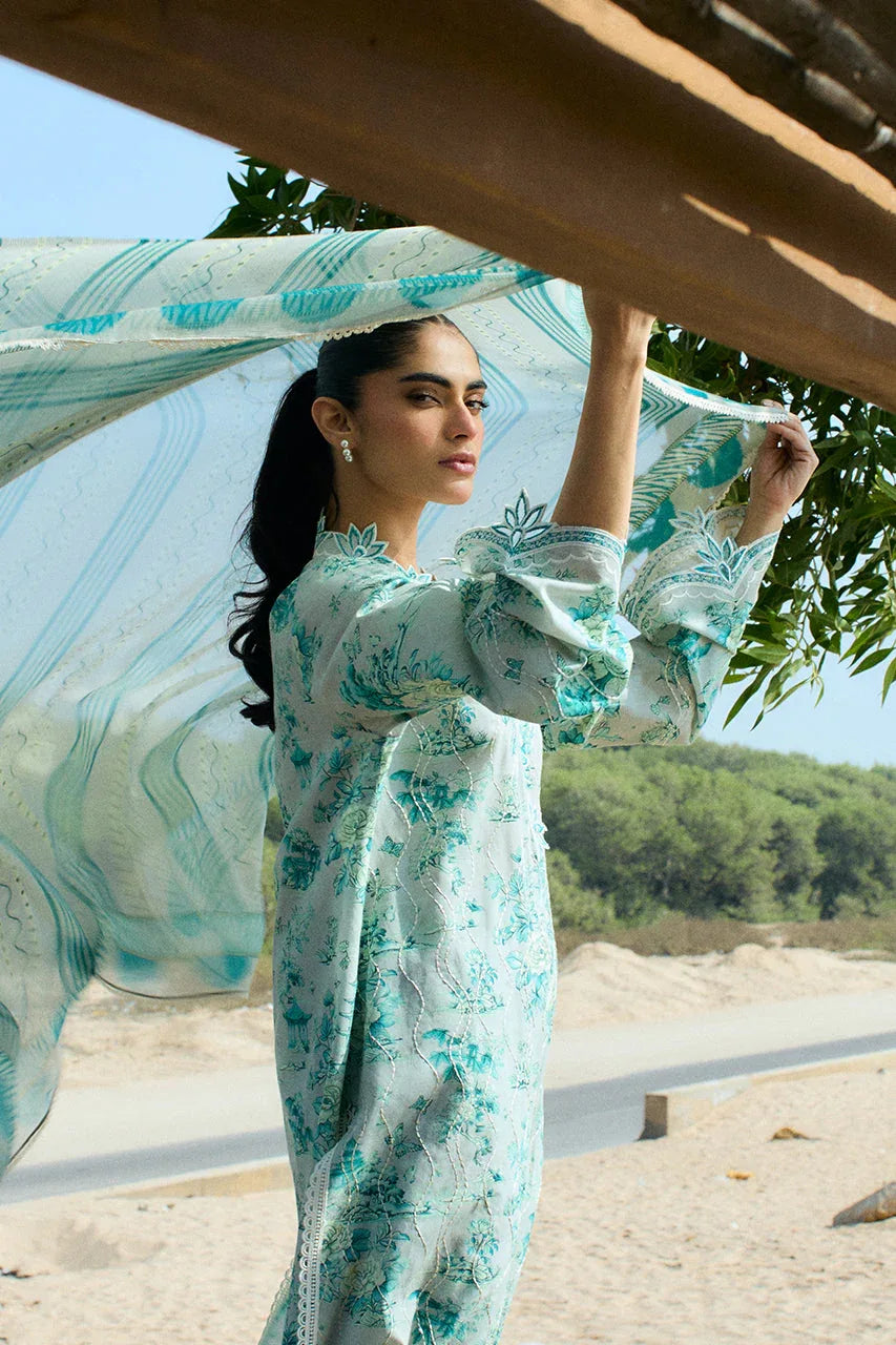 Sania Maskatiya | Luxury Lawn 25 | Myra (A) - Rang-e-Khaas