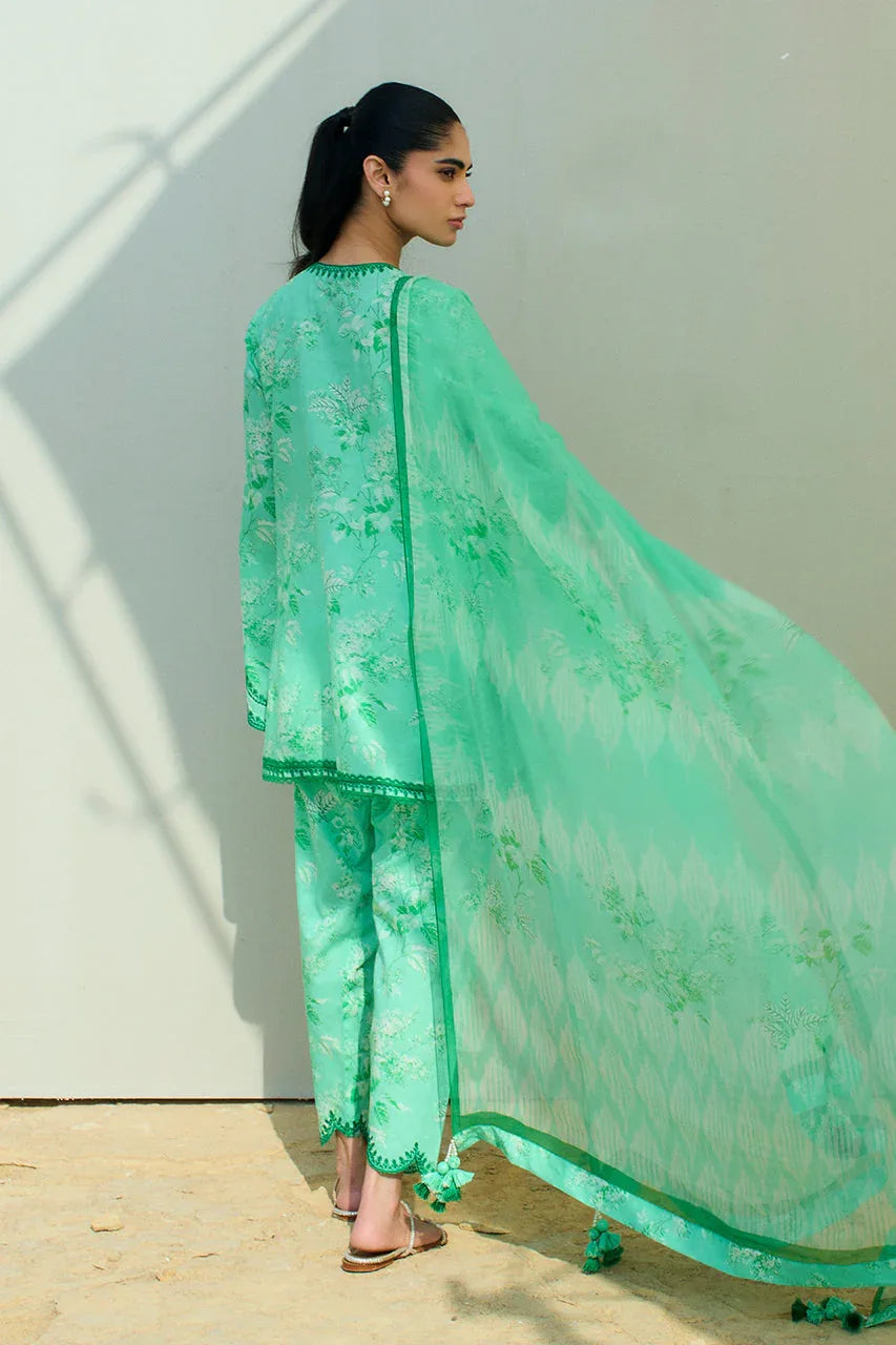 Sania Maskatiya | Luxury Lawn 25 | Azur (B) - Rang-e-Khaas