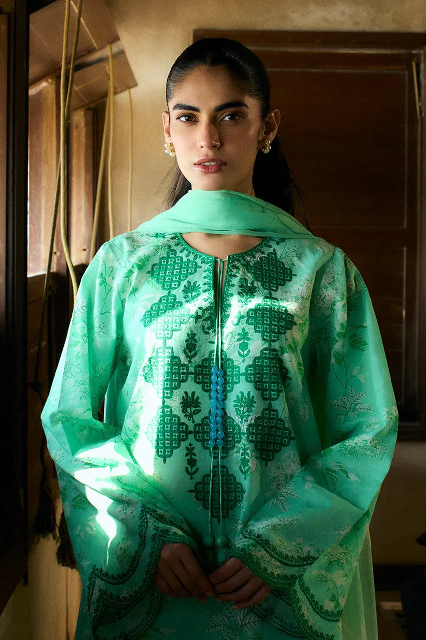 Sania Maskatiya | Luxury Lawn 25 | Azur (B) - Rang-e-Khaas