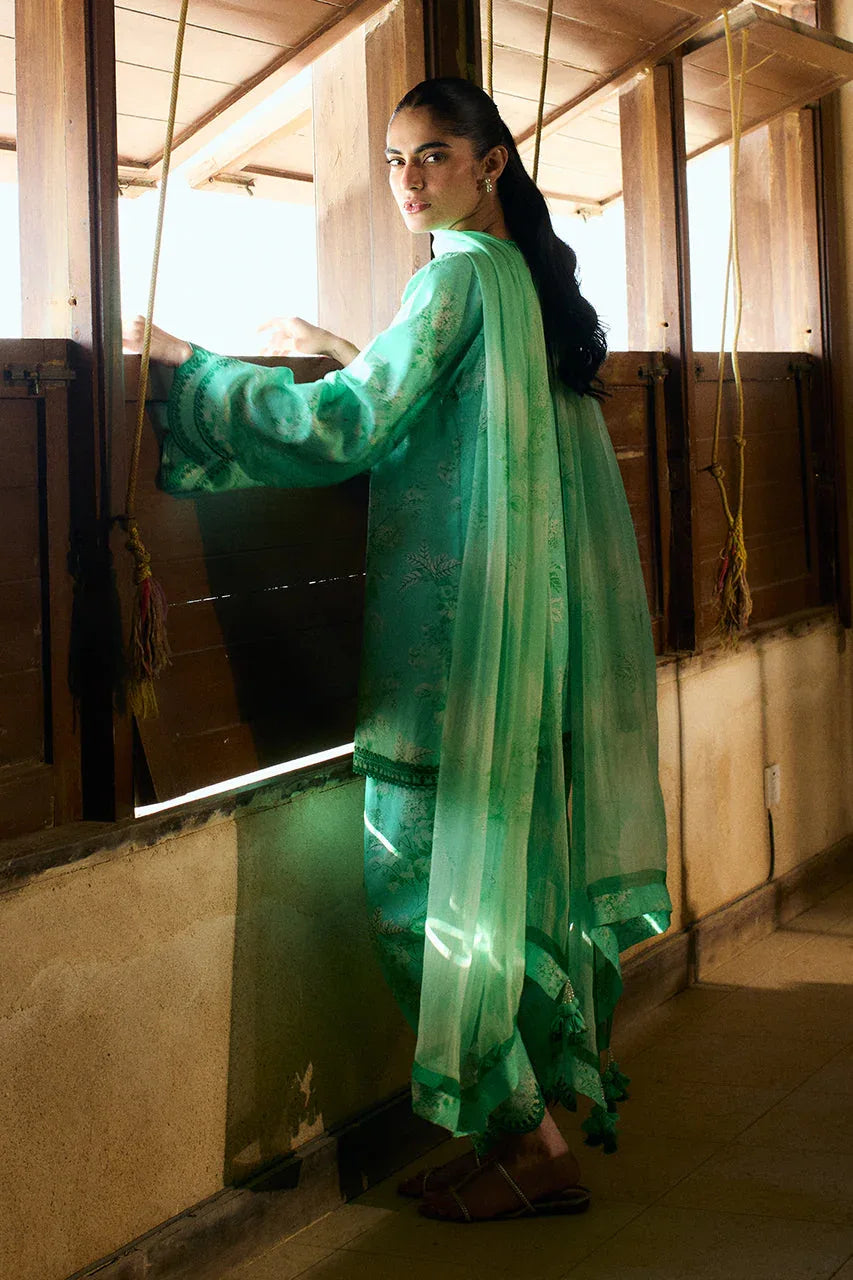 Sania Maskatiya | Luxury Lawn 25 | Azur (B) - Rang-e-Khaas