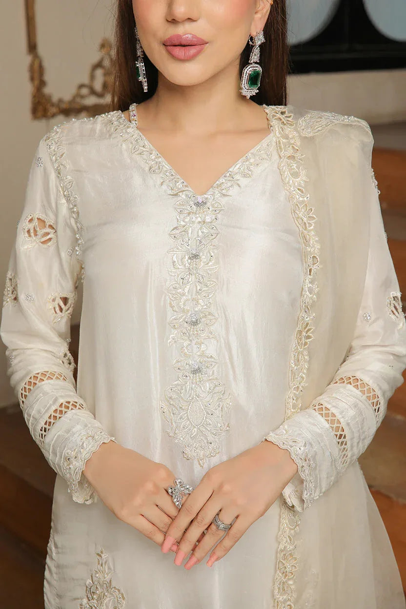 Muntaha | Baad e Saba | Alizay - White - Rang-e-Khaas