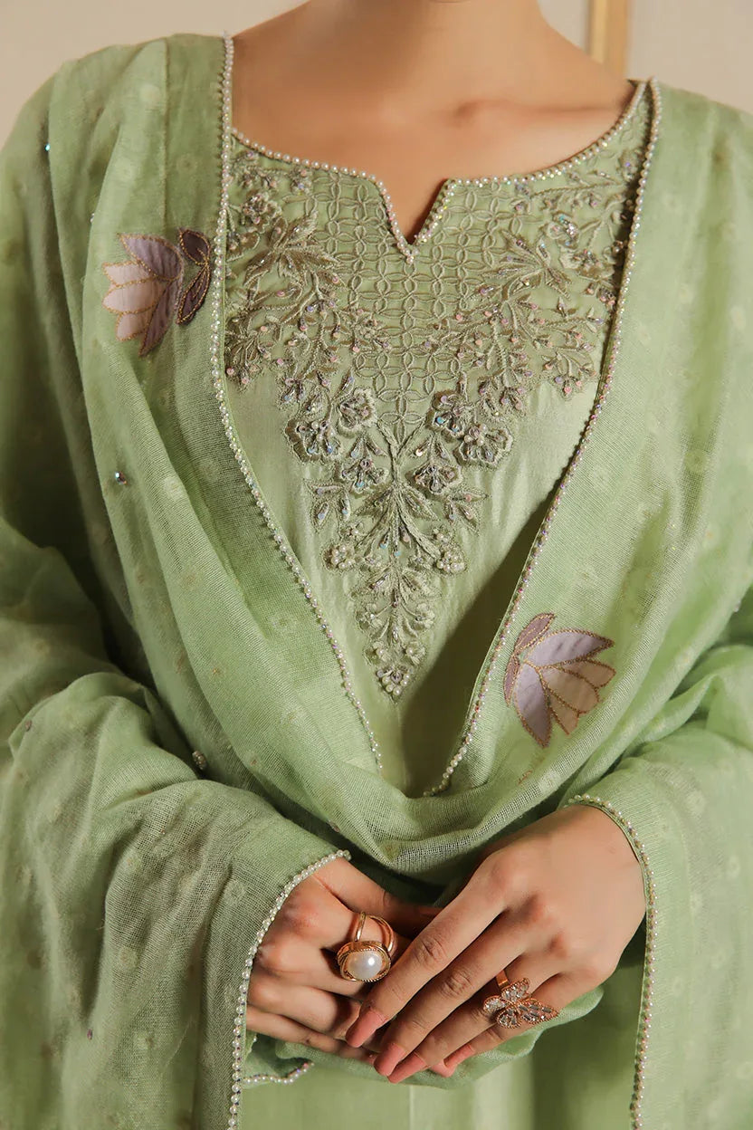 Muntaha | Baad e Saba | Zoya  Pistachio - Rang-e-Khaas