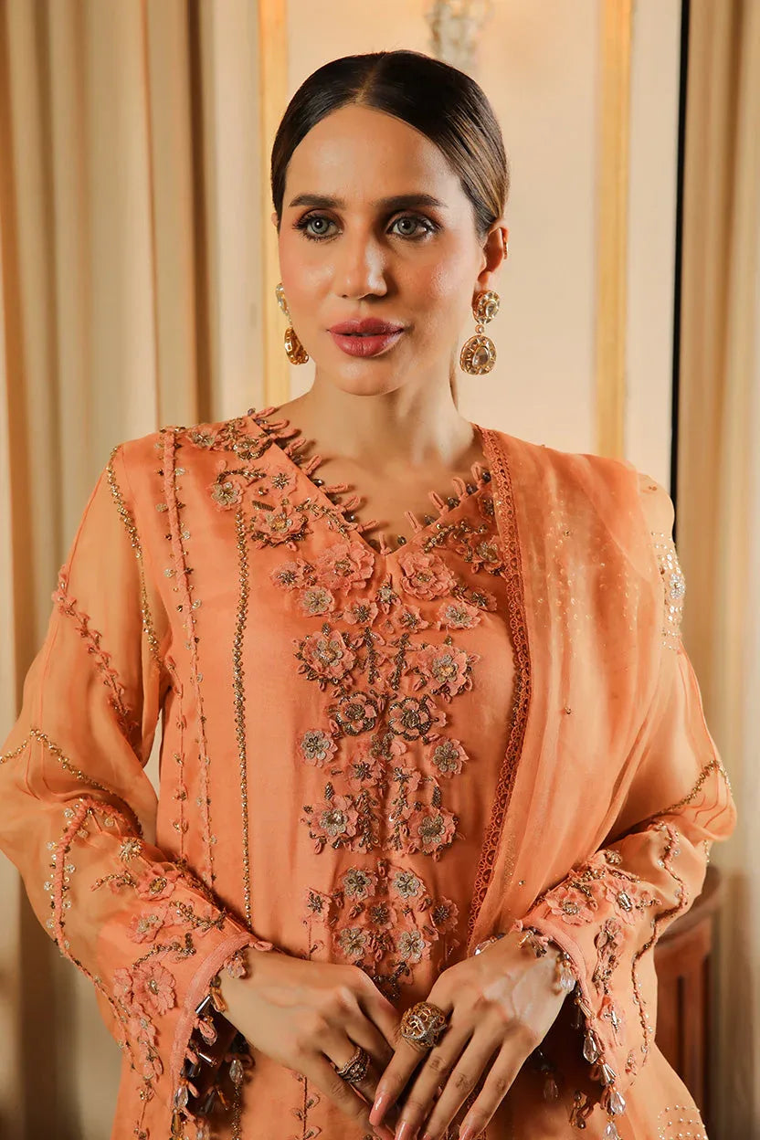 Muntaha | Baad e Saba | Zarafshan - Salmon - Rang-e-Khaas