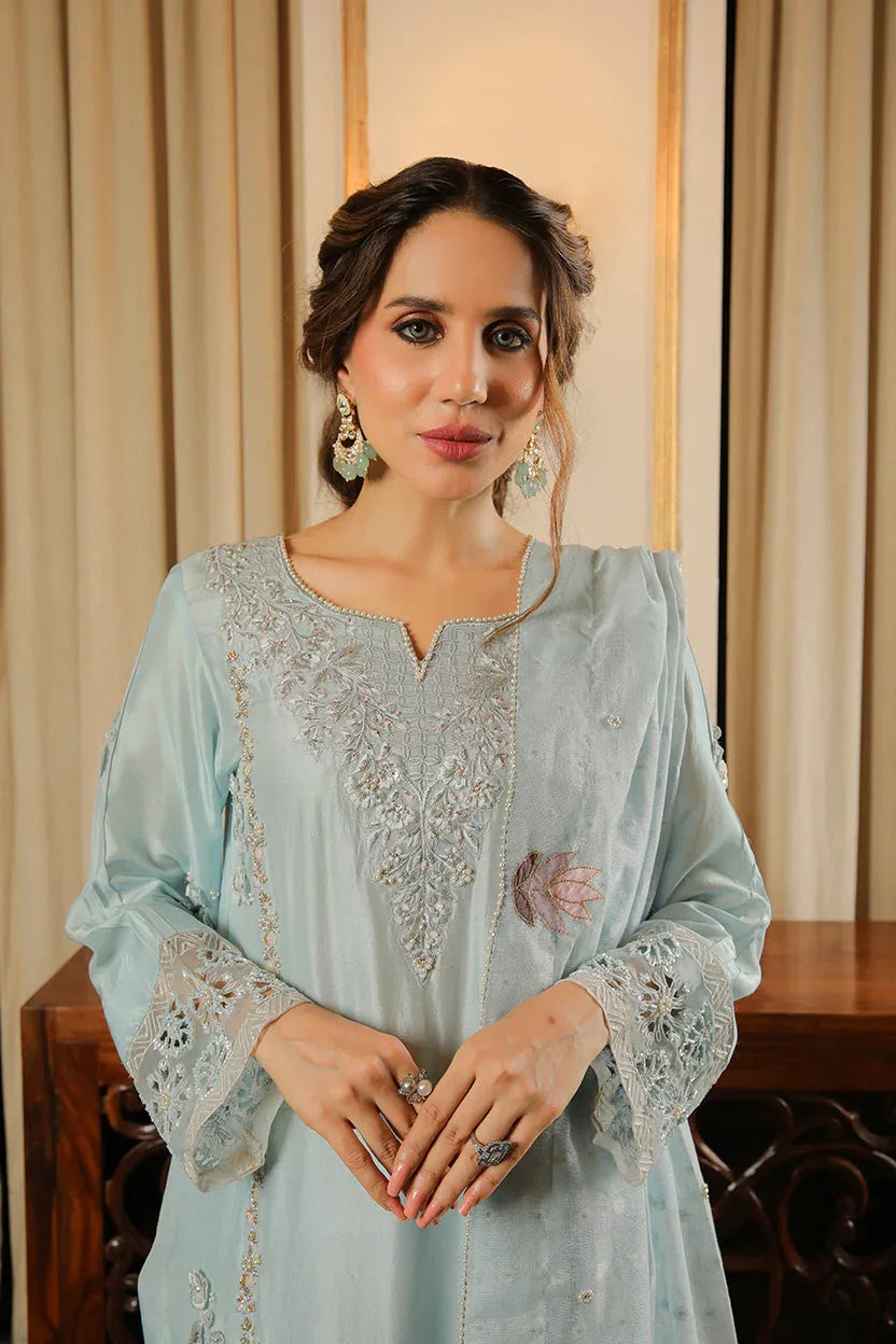 Muntaha | Baad e Saba | Zoya  Ice Blue - Rang-e-Khaas