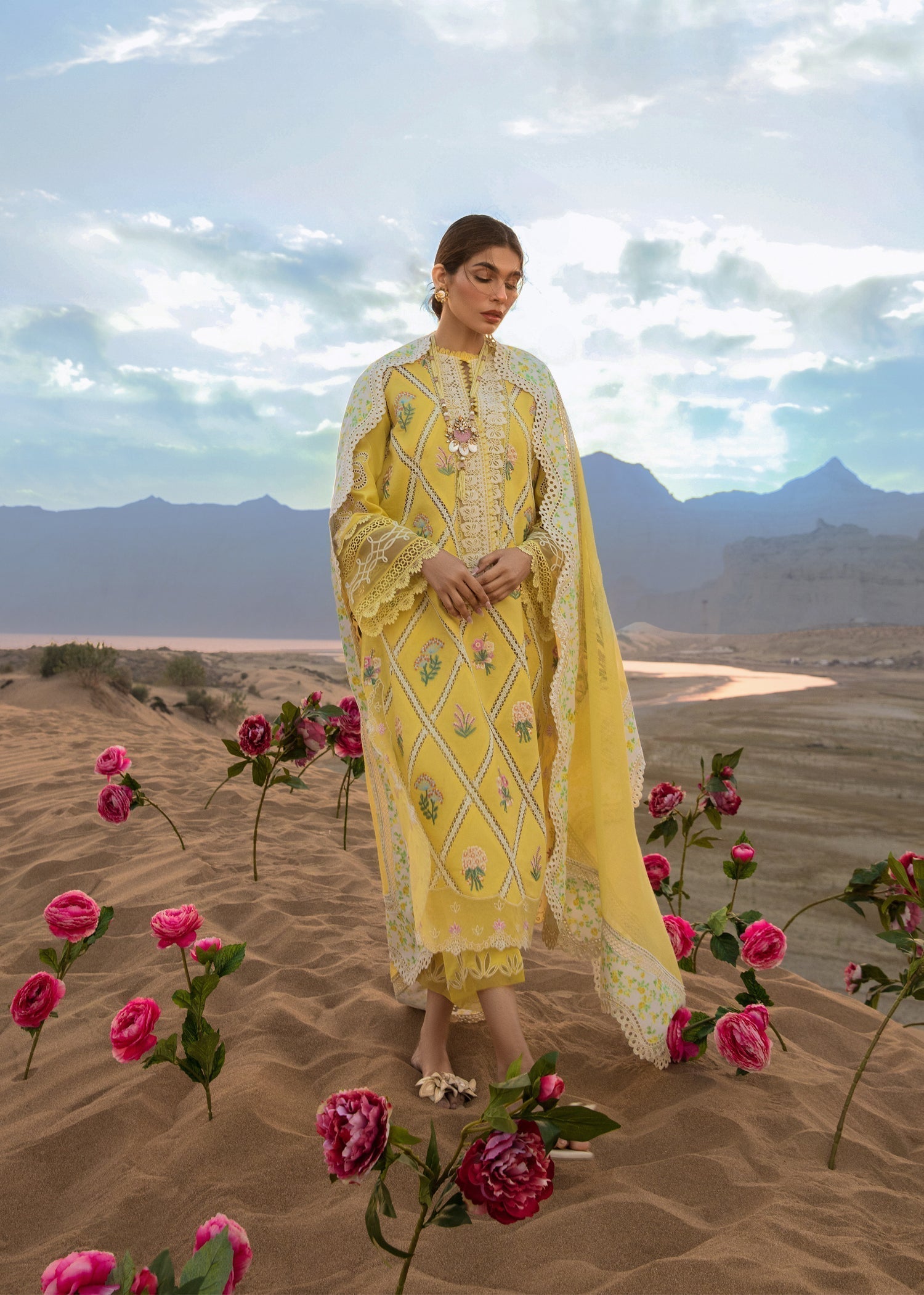 CRIMSON Embroidered Lawn Summer Collection D1-B