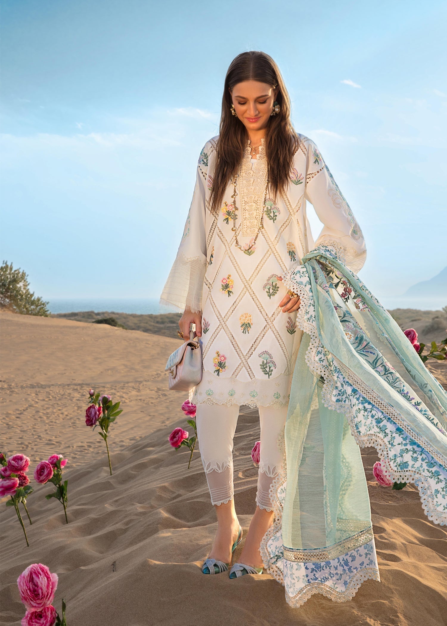 CRIMSON Embroidered Lawn Summer Collection D1-A
