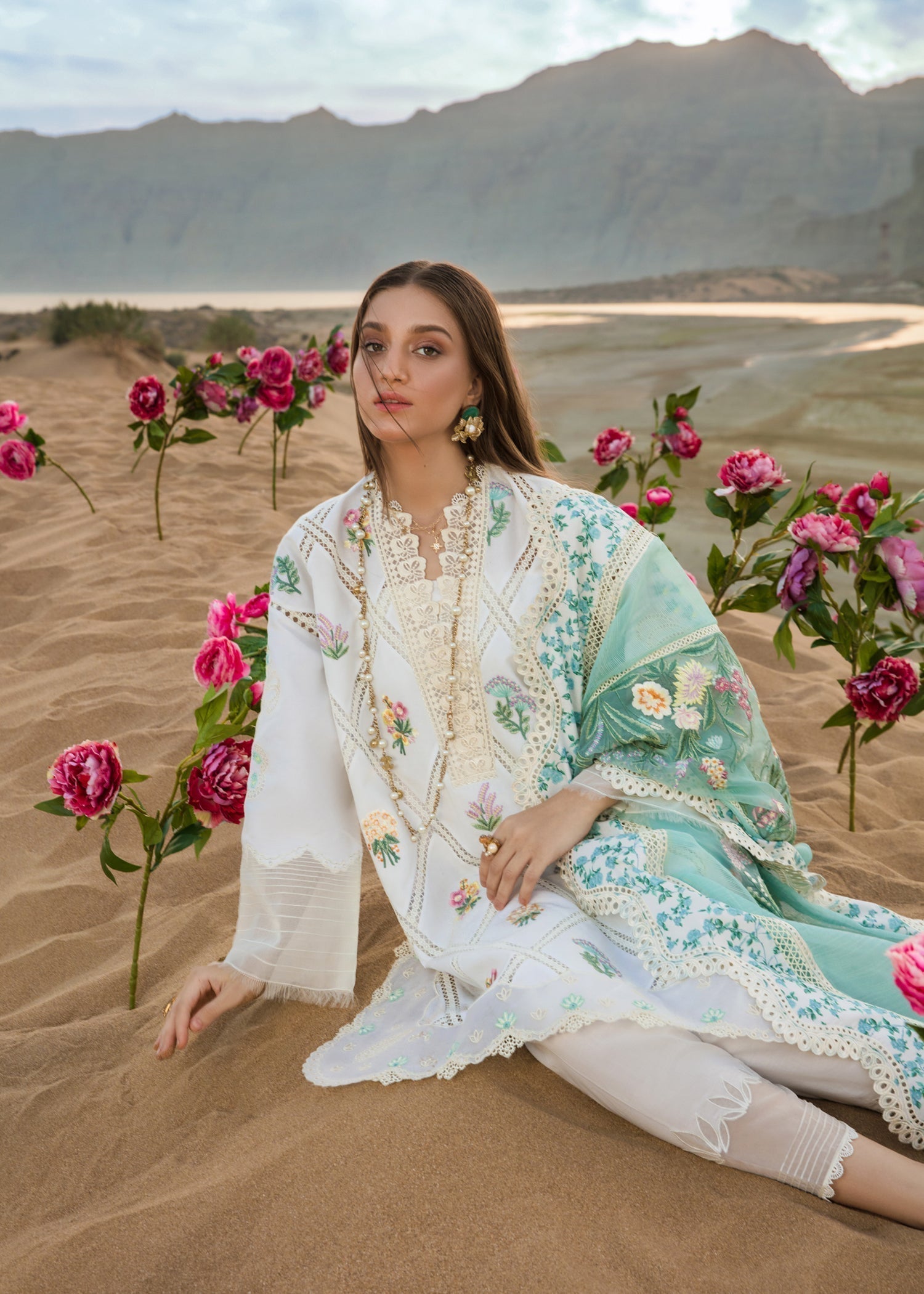 CRIMSON Embroidered Lawn Summer Collection D1-A