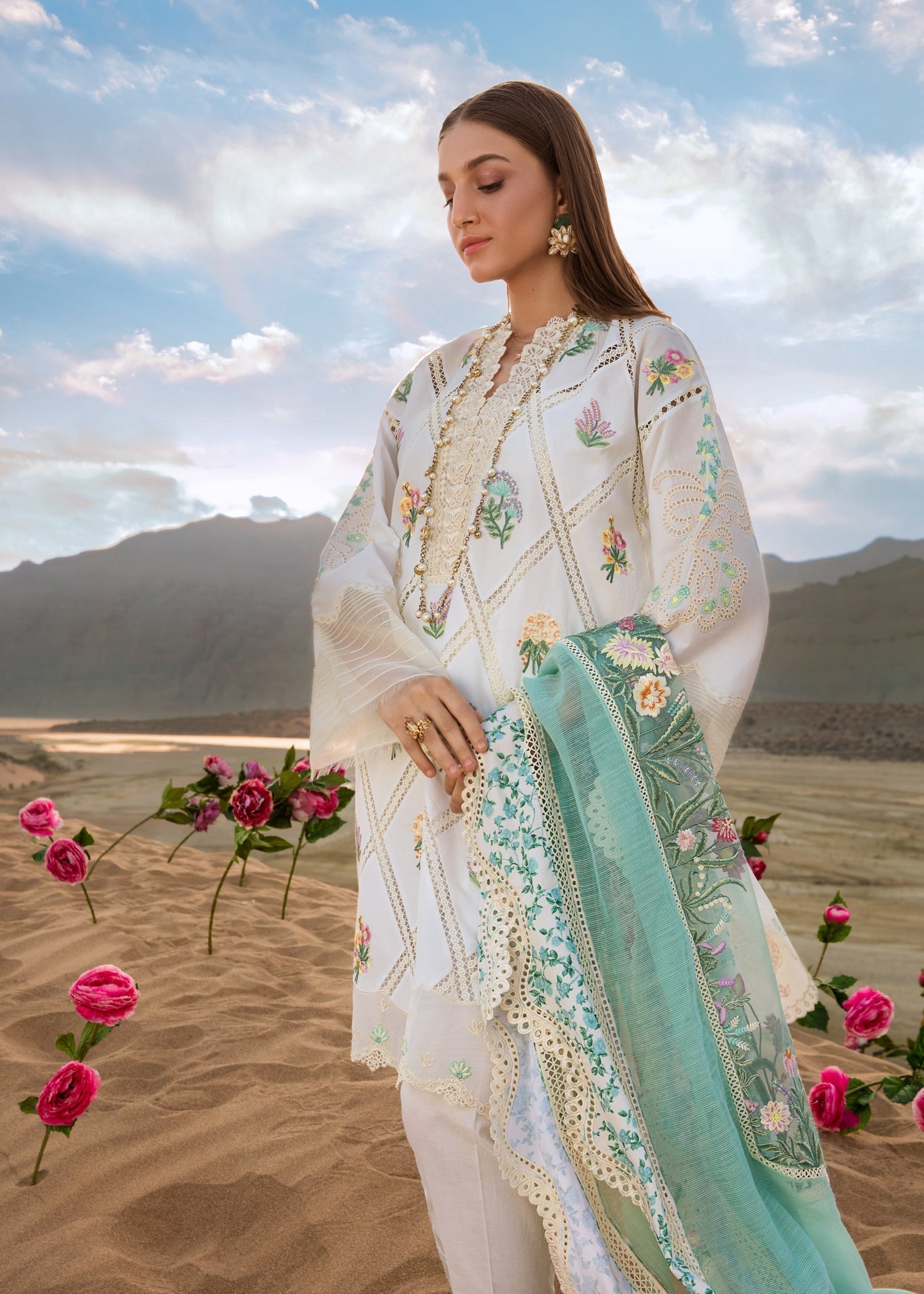 CRIMSON Embroidered Lawn Summer Collection D1-A