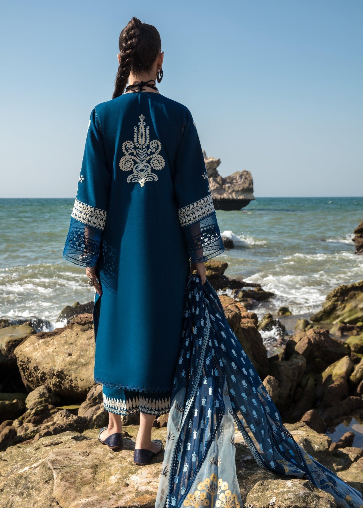 CRIMSON Embroidered Lawn Marori Dreams - D4 A