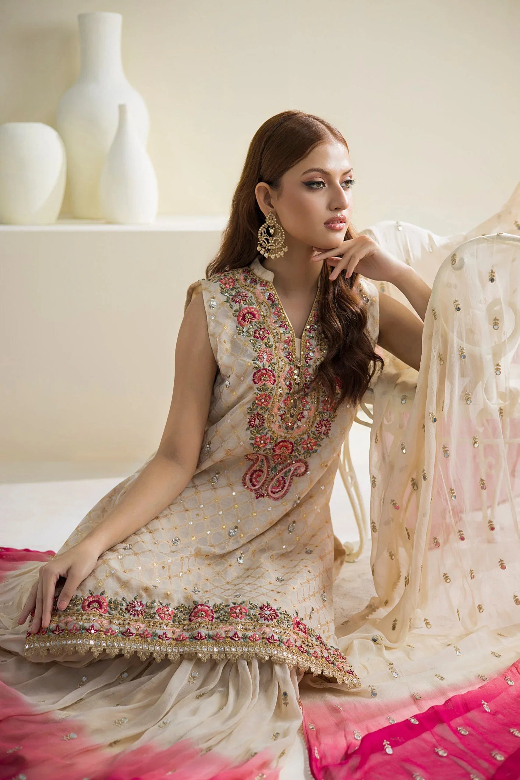 Farhat Jahan | Luxury Pret | Chaandni - Rang-e-Khaas