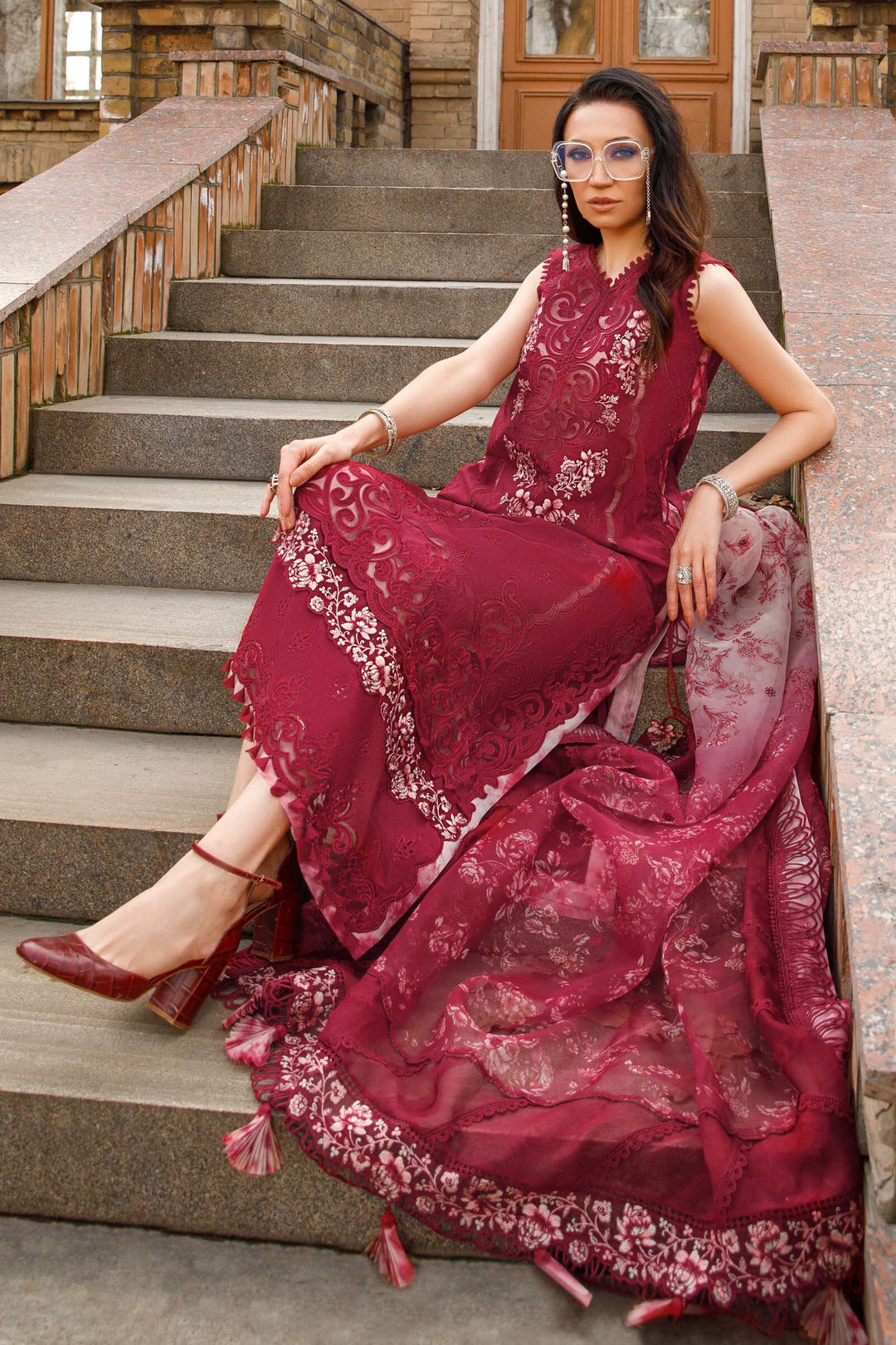 MARIA B EMBROIDED UNSTITCHED LAWN  D-2315-B