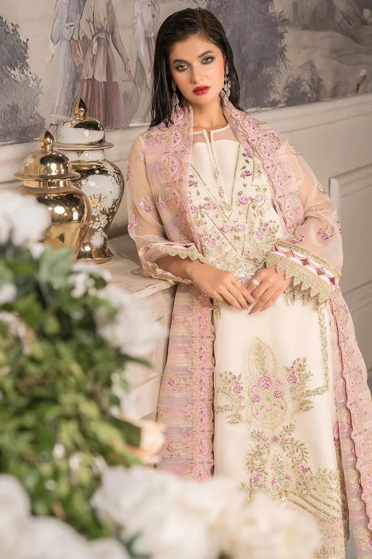 Imrozia Premium | Dilkash Formals | IP-108 Saanjh - Rang-e-Khaas