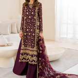 IZNIK Chinon Vol-02 Embroidered Chiffon 3Pc Suit CC-42 - Rang-e-Khaas