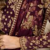 IZNIK Chinon Vol-02 Embroidered Chiffon 3Pc Suit CC-42 - Rang-e-Khaas