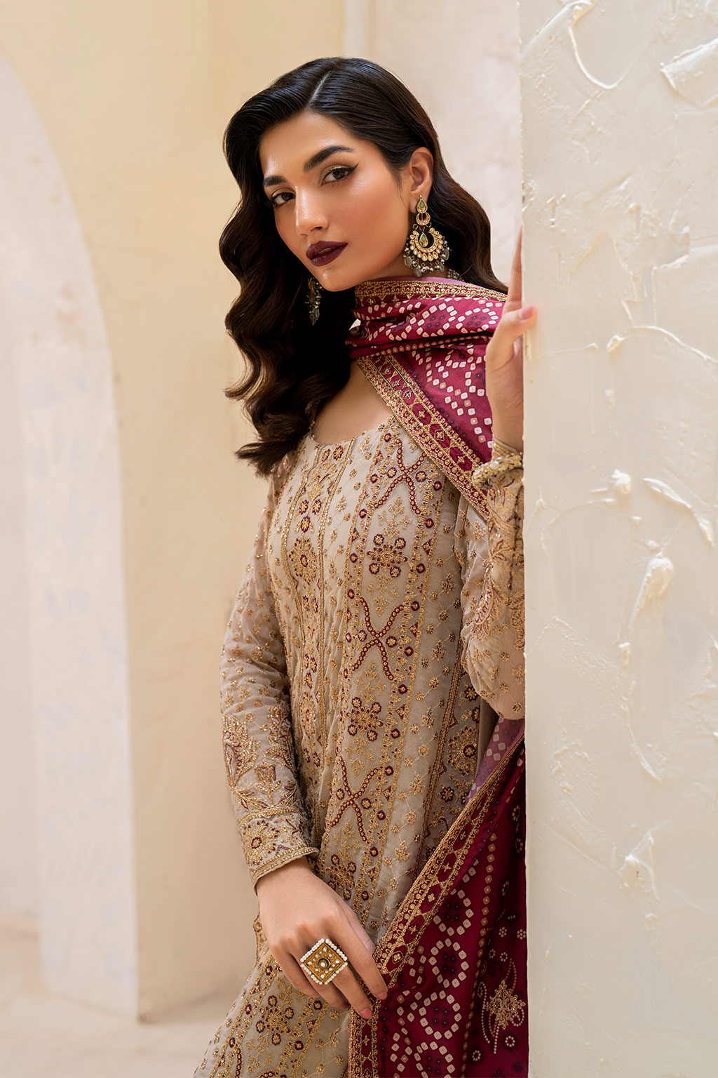 IZNIK Chinon Vol-02 Embroidered Chiffon 3Pc Suit CC-44 - Rang-e-Khaas
