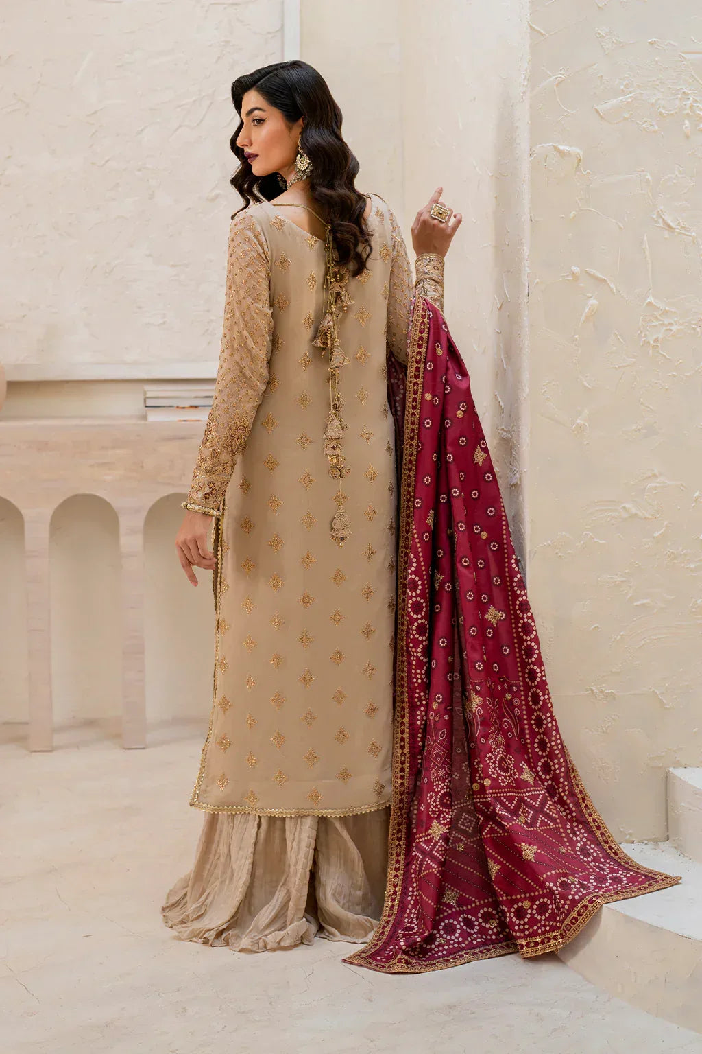 IZNIK Chinon Vol-02 Embroidered Chiffon 3Pc Suit CC-44 - Rang-e-Khaas