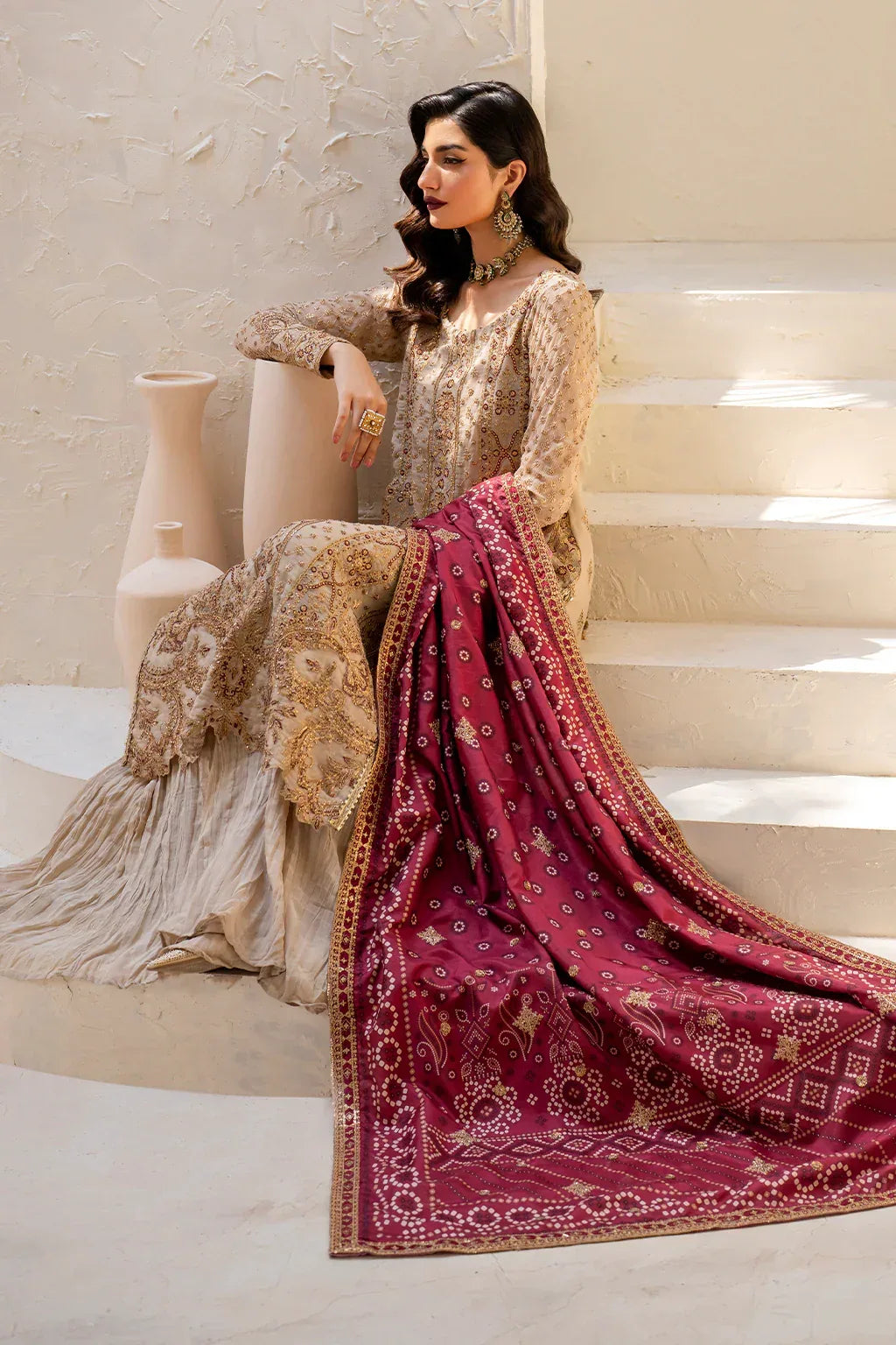 IZNIK Chinon Vol-02 Embroidered Chiffon 3Pc Suit CC-44 - Rang-e-Khaas