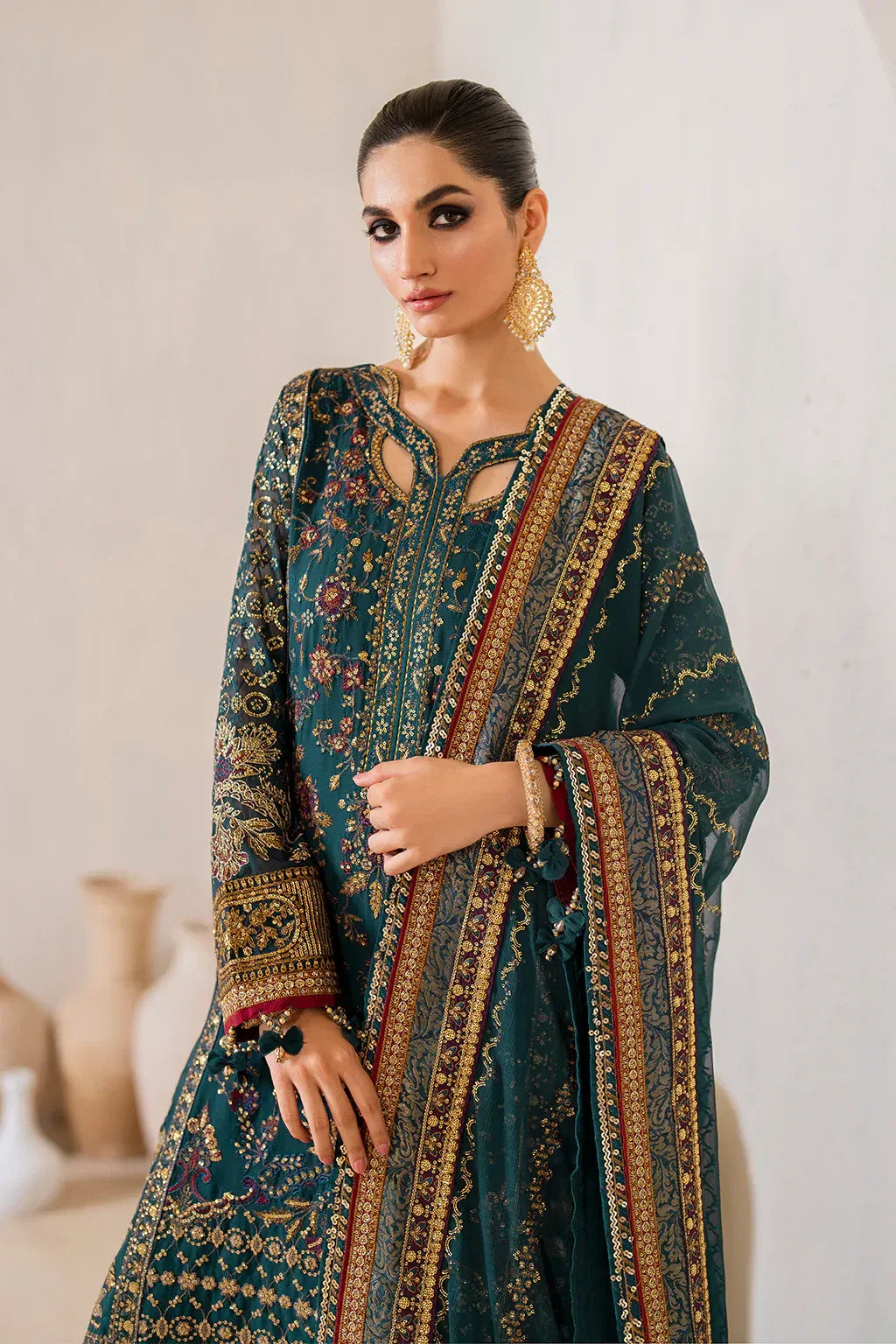IZNIK Chinon Vol-02 Embroidered Chiffon 3Pc Suit CC-46 - Rang-e-Khaas