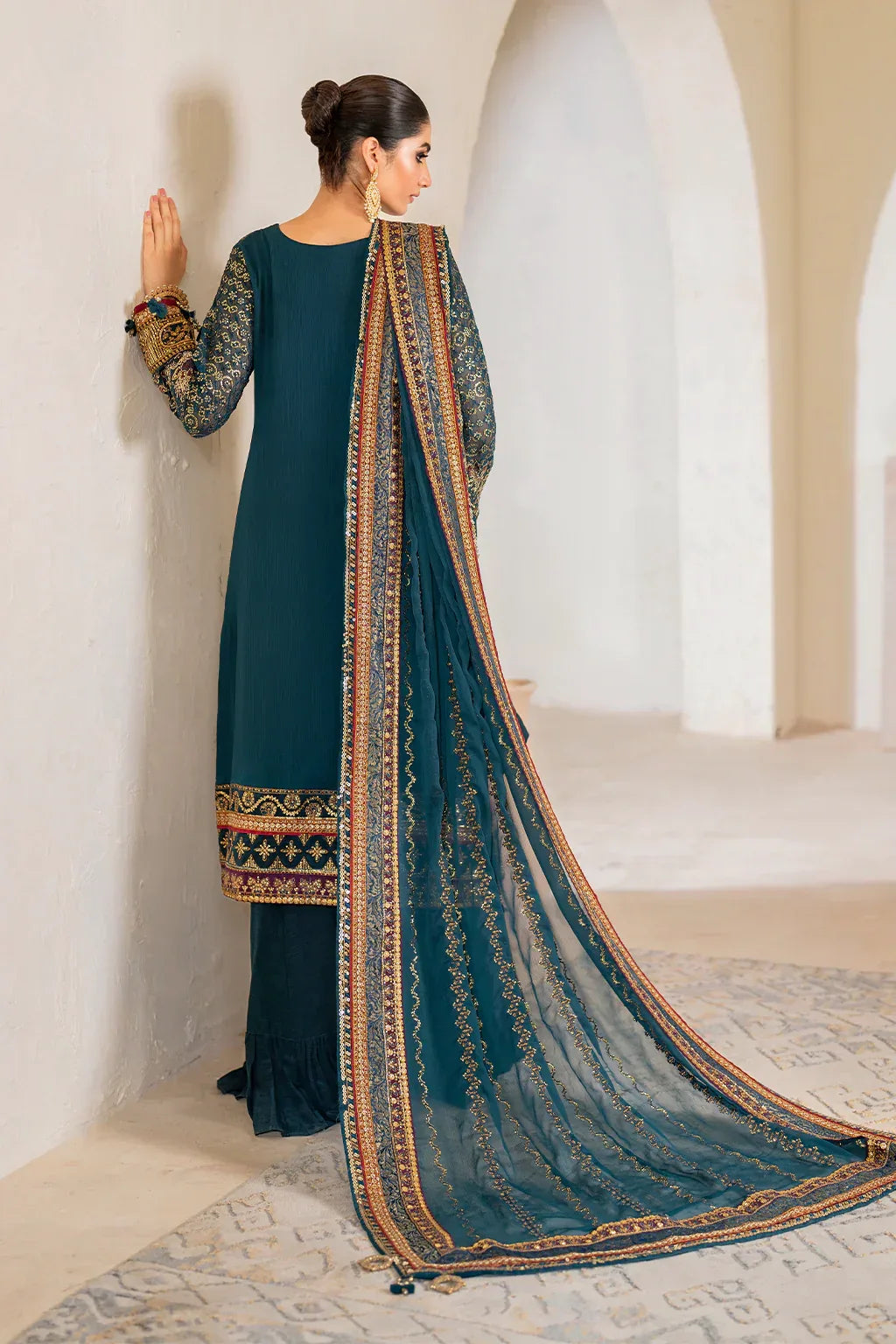 IZNIK Chinon Vol-02 Embroidered Chiffon 3Pc Suit CC-46 - Rang-e-Khaas