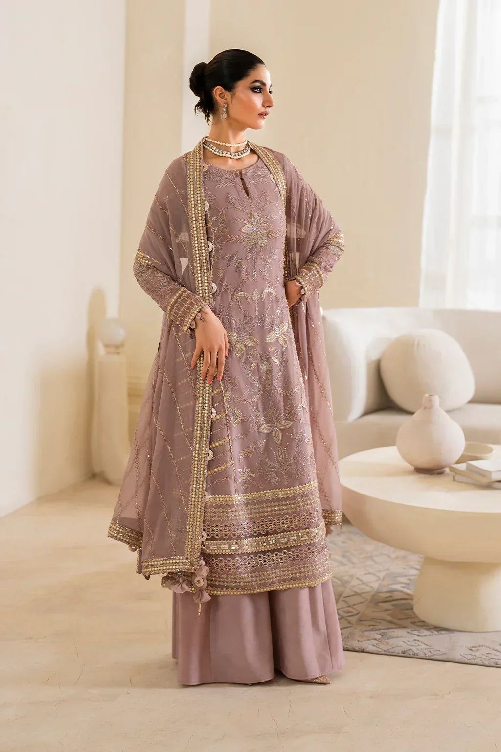 IZNIK Chinon Vol-02 Embroidered Chiffon 3Pc Suit CC-48 - Rang-e-Khaas