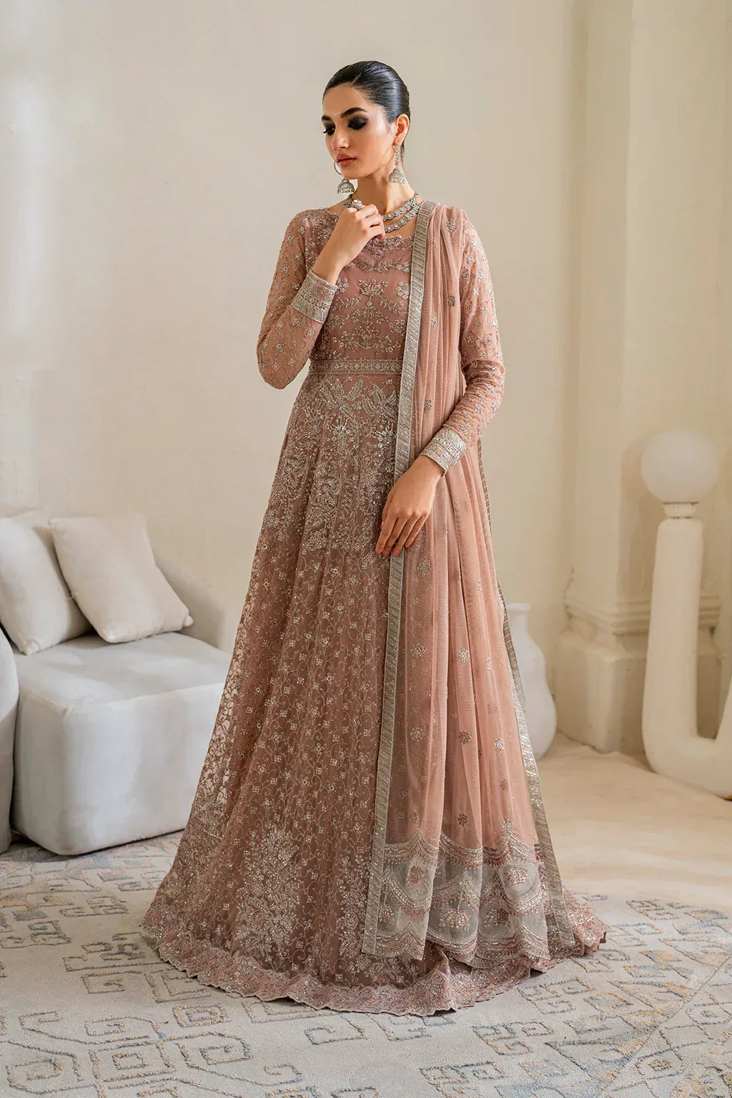 IZNIK Chinon Vol-02 Embroidered Net 3Pc Suit CC-43 - Rang-e-Khaas