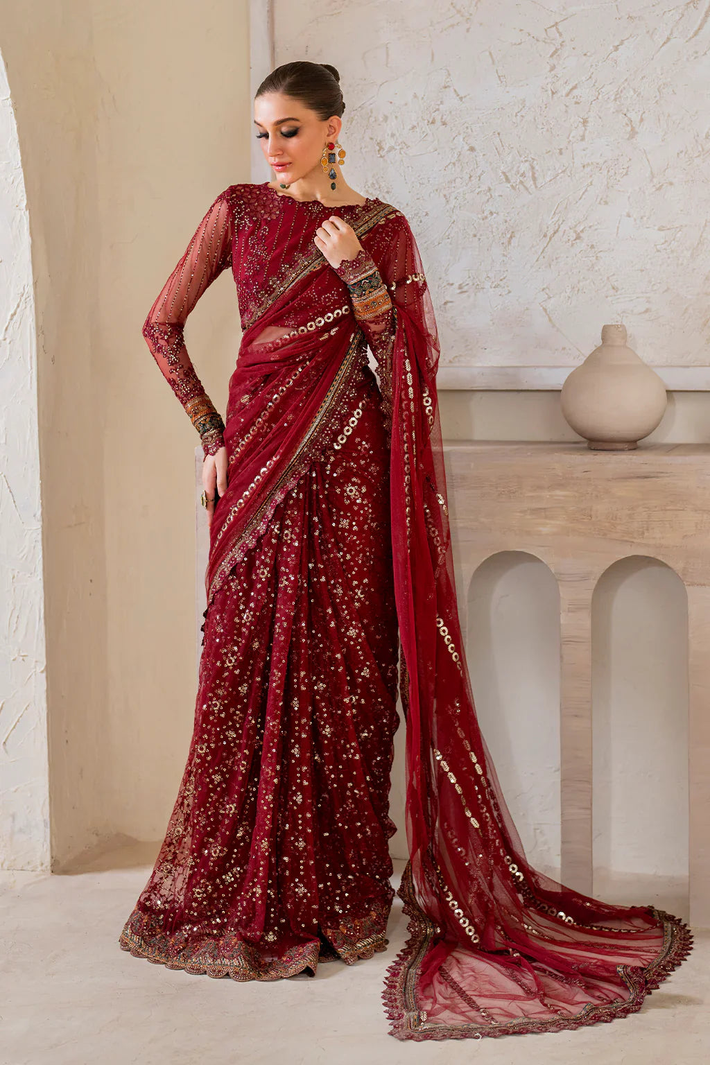 IZNIK Chinon Vol-02 Embroidered Net 3Pc Suit CC-49 - Rang-e-Khaas