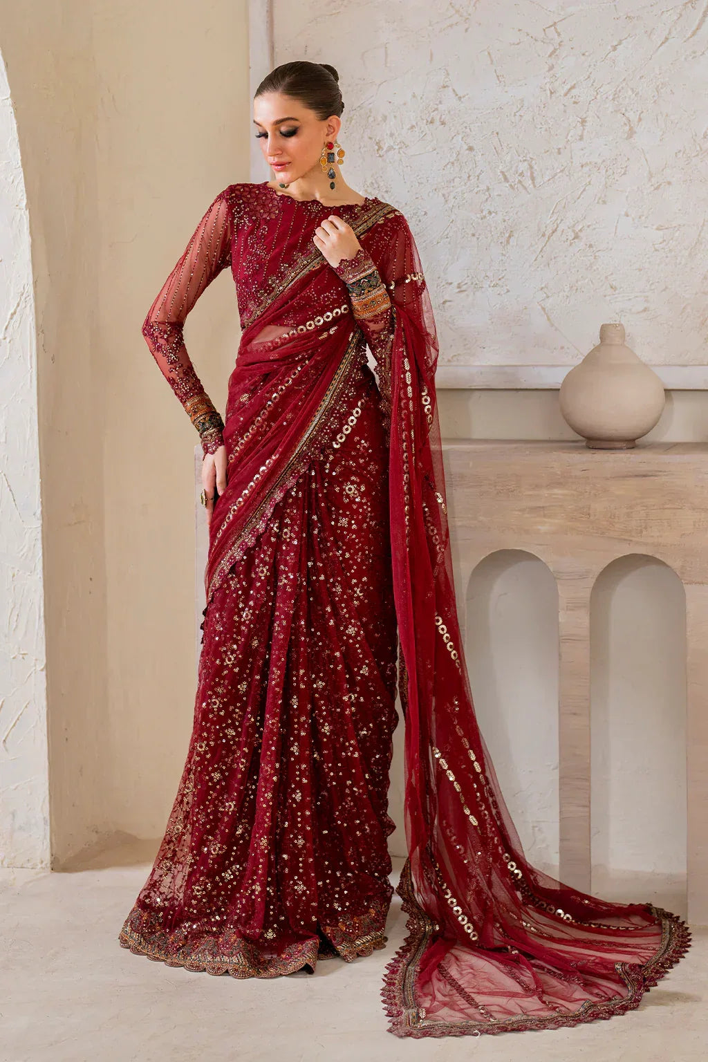 IZNIK Chinon Vol-02 Embroidered Net 3Pc Suit CC-49 - Rang-e-Khaas