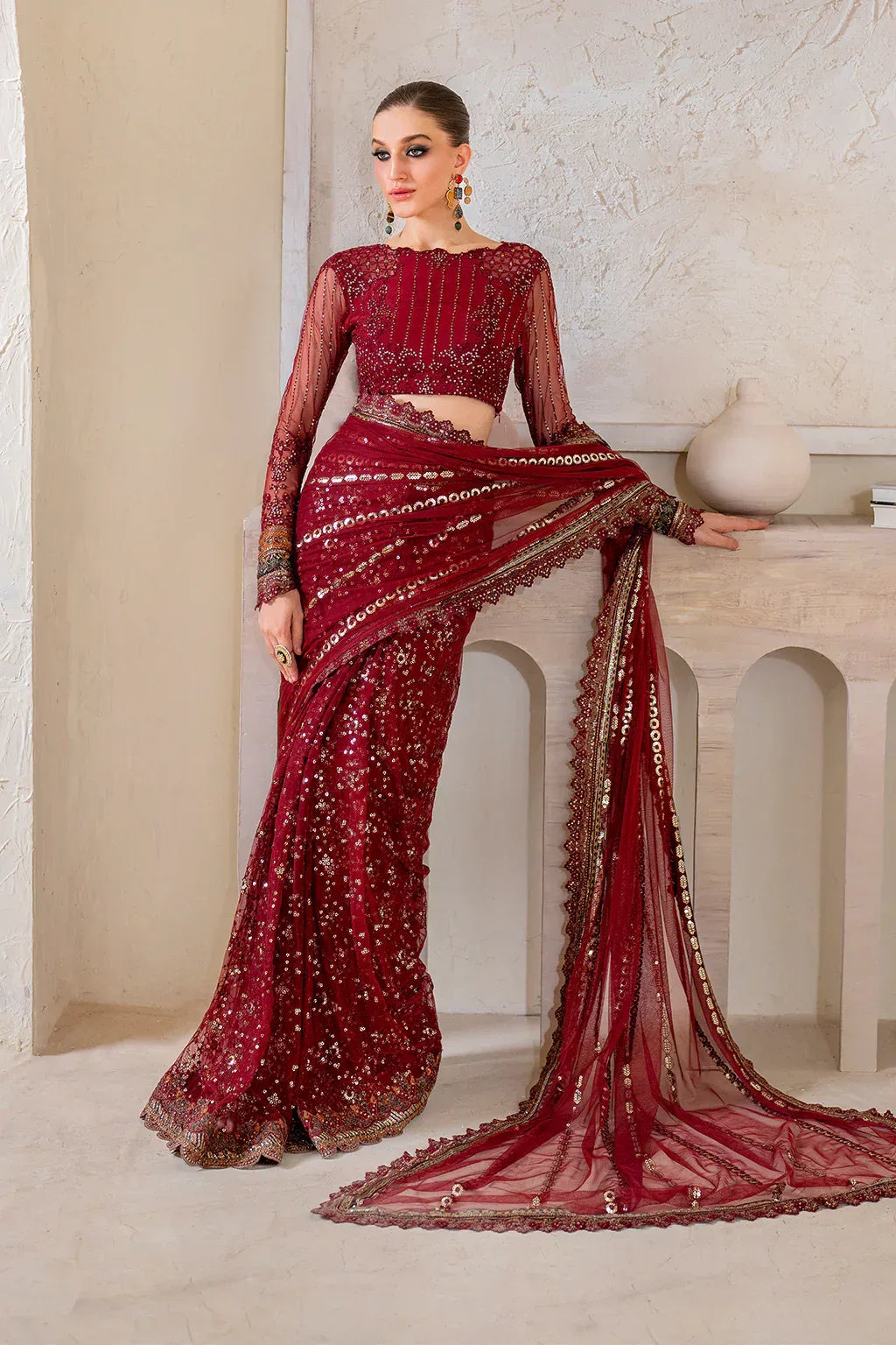 IZNIK Chinon Vol-02 Embroidered Net 3Pc Suit CC-49 - Rang-e-Khaas