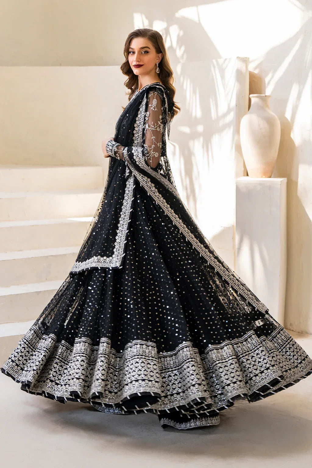 IZNIK Chinon Vol-02 Embroidered Net 3Pc Suit CC-50 - Rang-e-Khaas