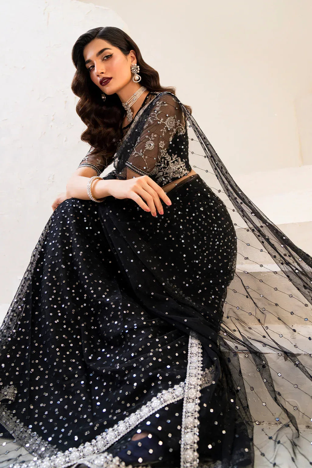 IZNIK Chinon Vol-02 Embroidered Net 3Pc Suit CC-50 - Rang-e-Khaas