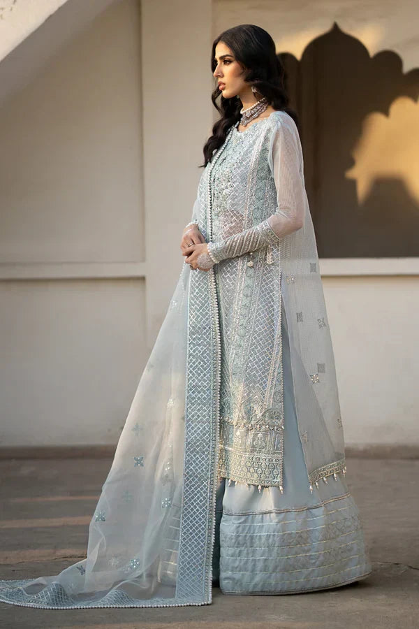 Ittehad | Dilruba Wedding Formals | ESDR75-SUT-BLU - Rang-e-Khaas