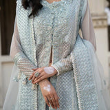 Ittehad | Dilruba Wedding Formals | ESDR75-SUT-BLU - Rang-e-Khaas